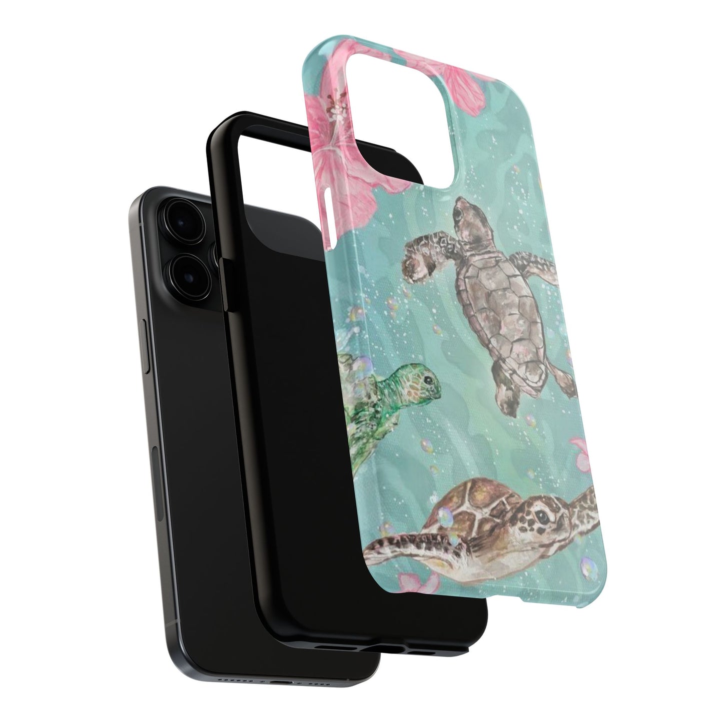 Tropical Turtle Phone Cases – Vibrant Sea Life Design, Perfect for Nature Lovers, Gift for Birthdays, Ocean Enthusiasts, Eco-Friendly