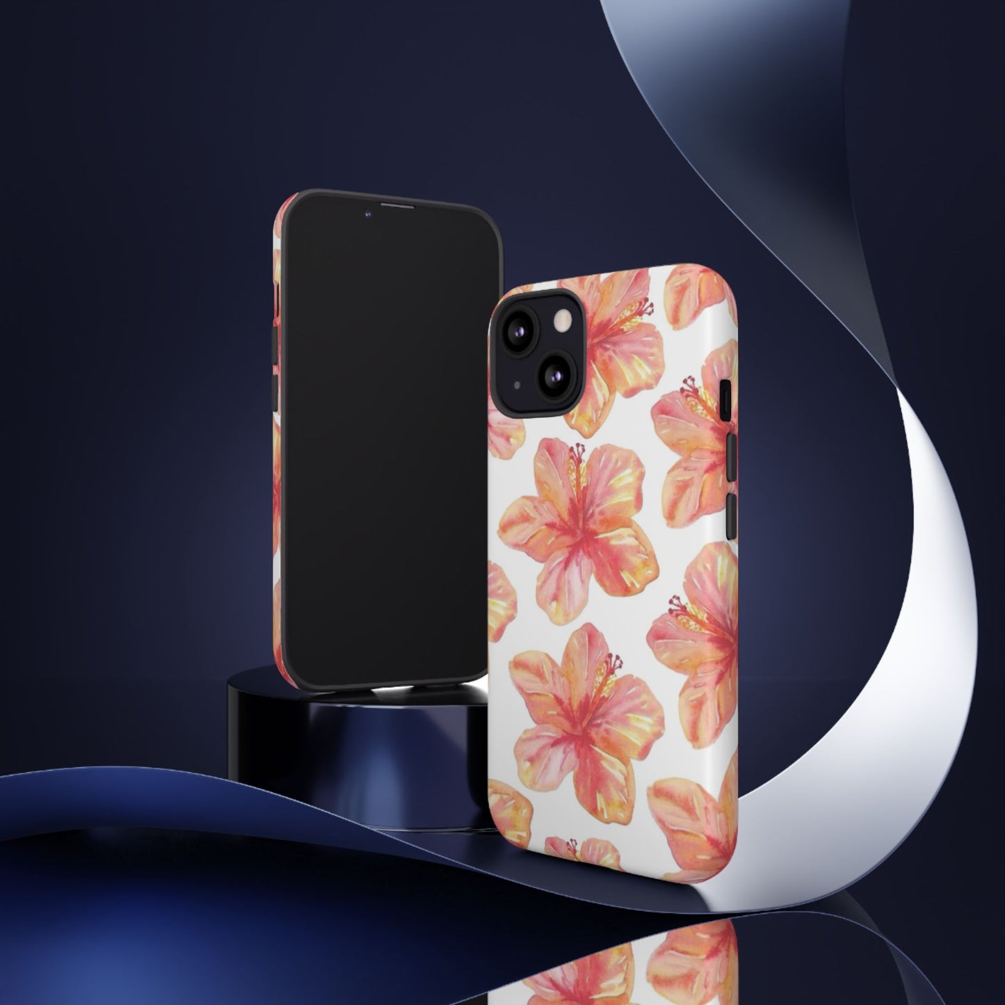 Tough Cases - Floral Phone Case, Tropical Hibiscus Design, Summer Accessory, Phone Protection, Gift for Her