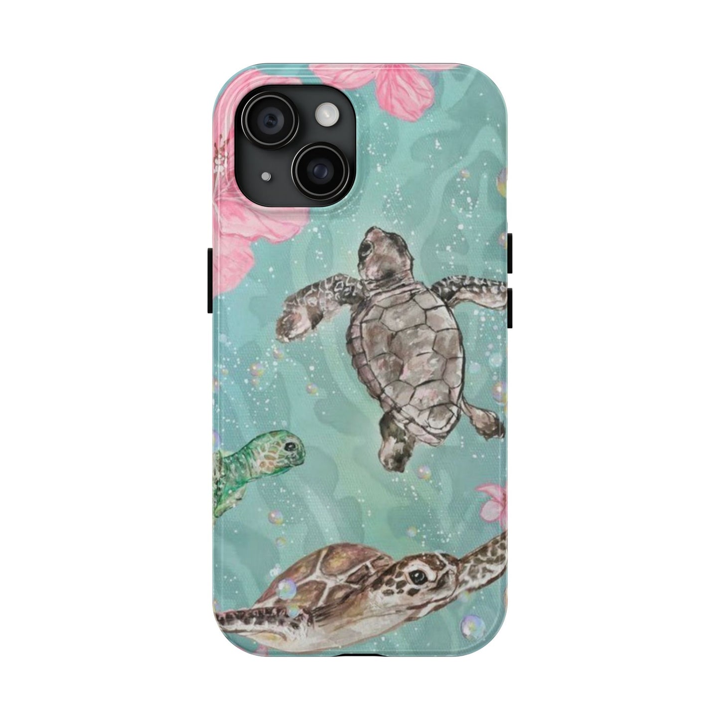 Tropical Turtle Phone Cases – Vibrant Sea Life Design, Perfect for Nature Lovers, Gift for Birthdays, Ocean Enthusiasts, Eco-Friendly