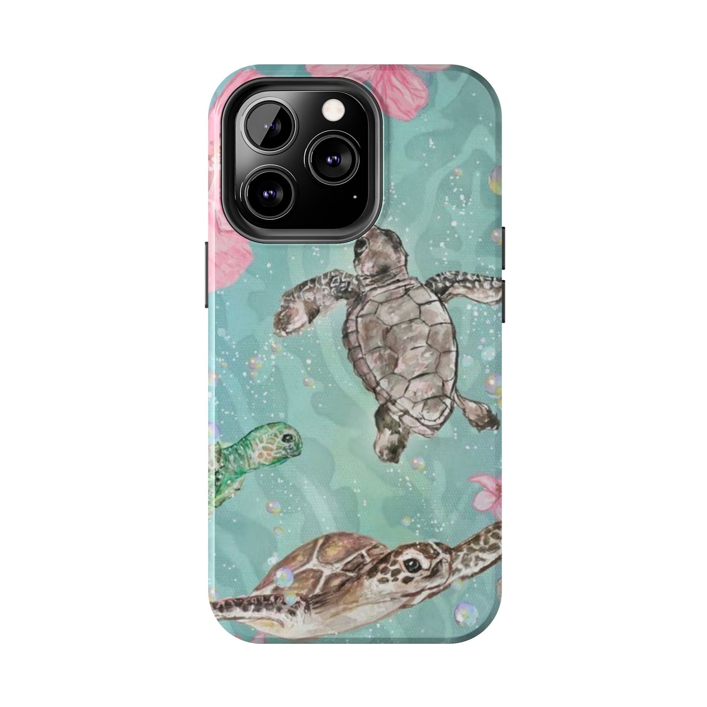 Tropical Turtle Phone Cases – Vibrant Sea Life Design, Perfect for Nature Lovers, Gift for Birthdays, Ocean Enthusiasts, Eco-Friendly
