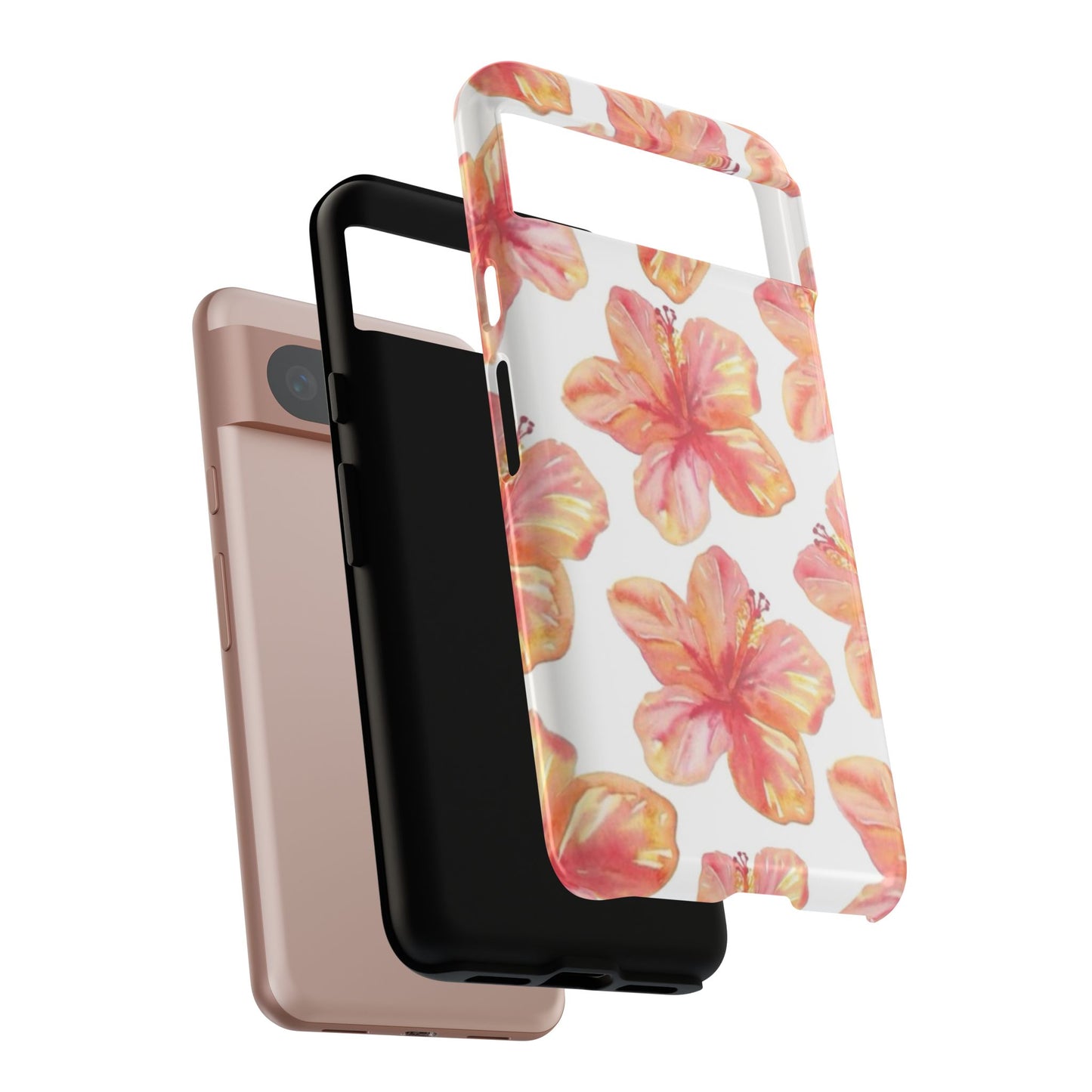 Tough Cases - Floral Phone Case, Tropical Hibiscus Design, Summer Accessory, Phone Protection, Gift for Her
