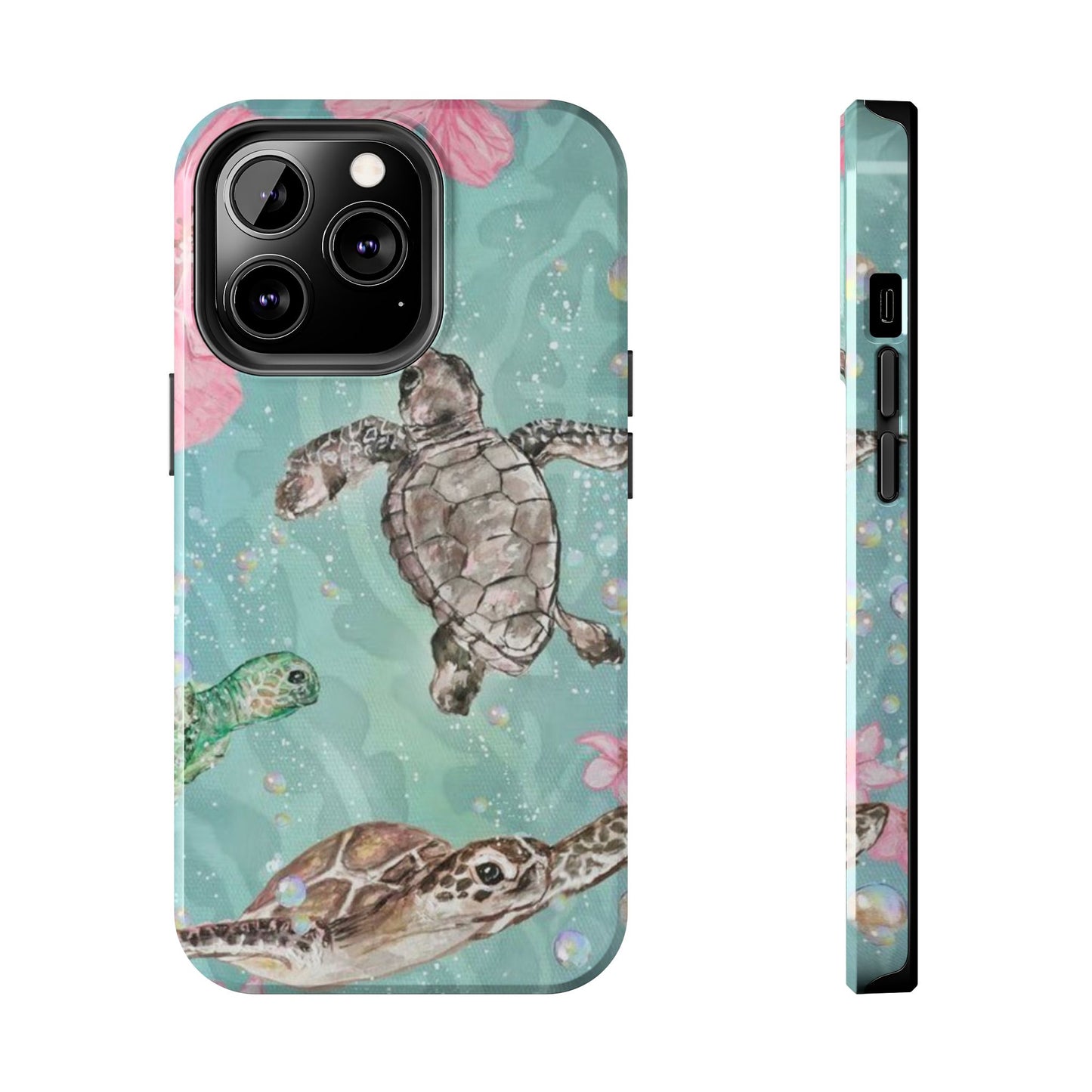 Tropical Turtle Phone Cases – Vibrant Sea Life Design, Perfect for Nature Lovers, Gift for Birthdays, Ocean Enthusiasts, Eco-Friendly