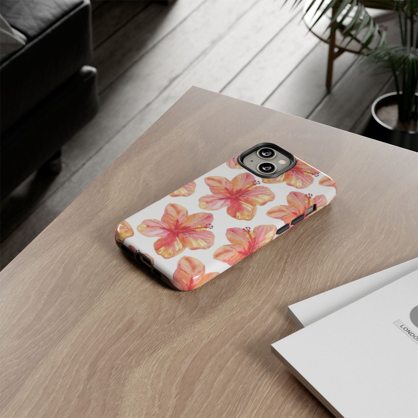 Tough Cases - Floral Phone Case, Tropical Hibiscus Design, Summer Accessory, Phone Protection, Gift for Her