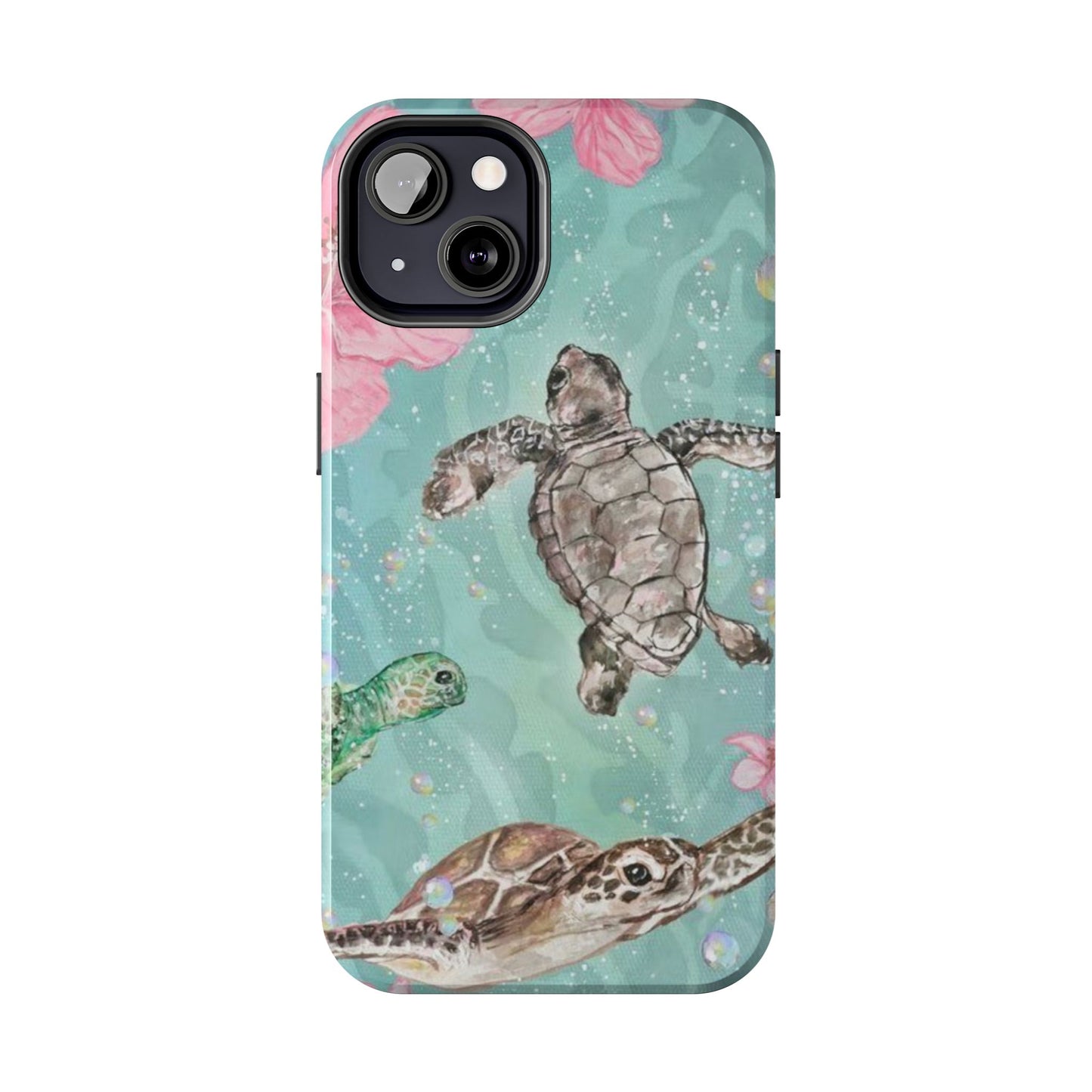 Tropical Turtle Phone Cases – Vibrant Sea Life Design, Perfect for Nature Lovers, Gift for Birthdays, Ocean Enthusiasts, Eco-Friendly