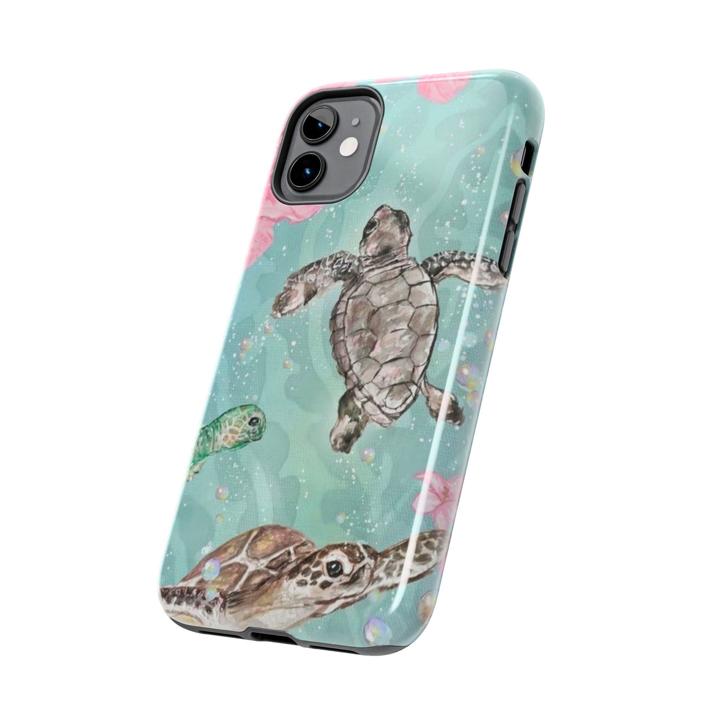 Tropical Turtle Phone Cases – Vibrant Sea Life Design, Perfect for Nature Lovers, Gift for Birthdays, Ocean Enthusiasts, Eco-Friendly