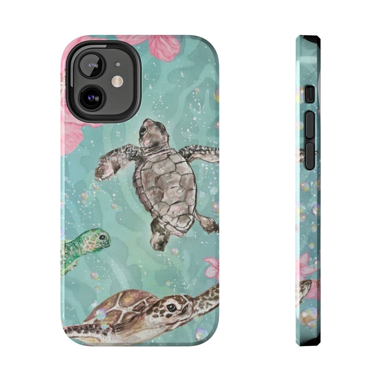 Tropical Turtle Phone Cases – Vibrant Sea Life Design, Perfect for Nature Lovers, Gift for Birthdays, Ocean Enthusiasts, Eco-Friendly