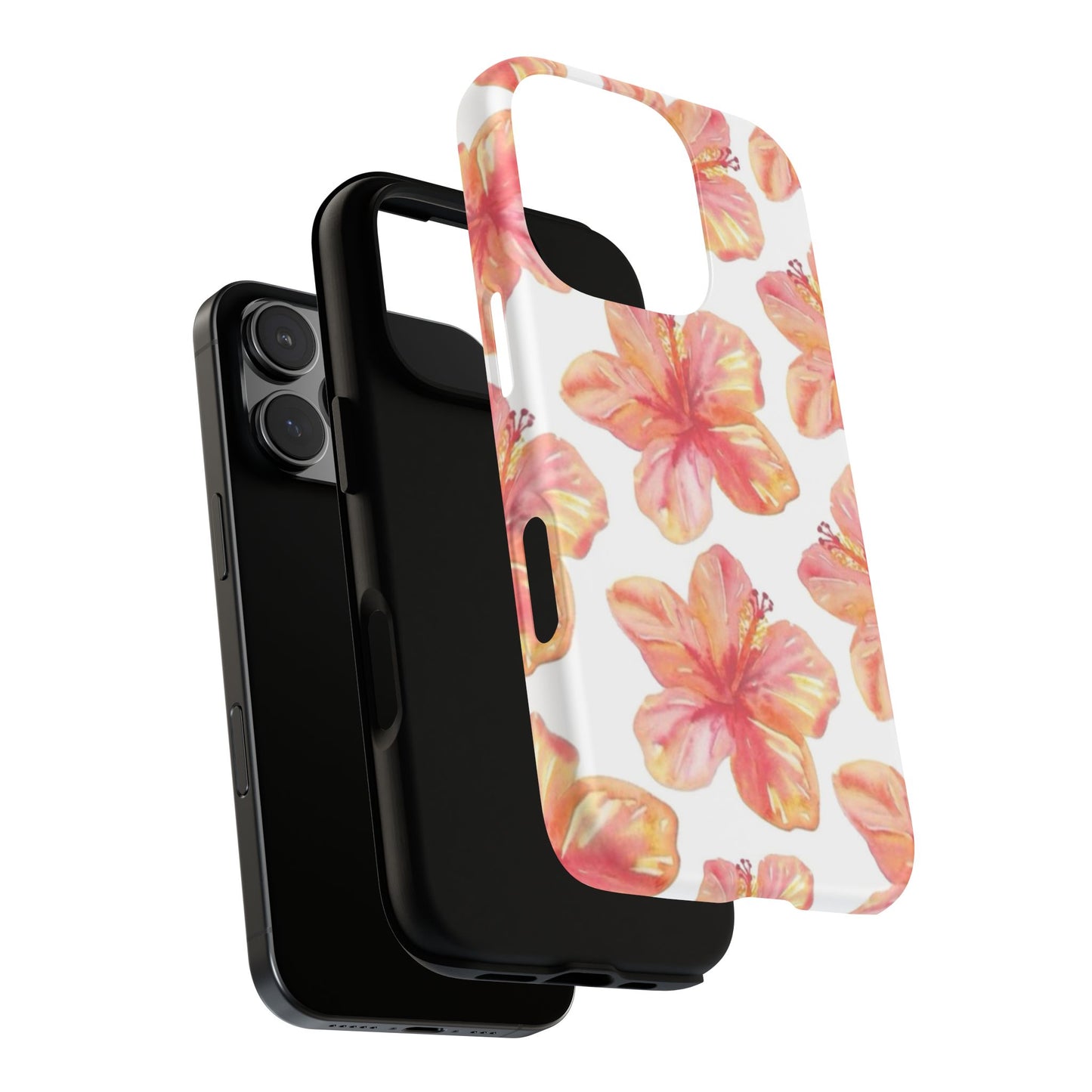 Tough Cases - Floral Phone Case, Tropical Hibiscus Design, Summer Accessory, Phone Protection, Gift for Her