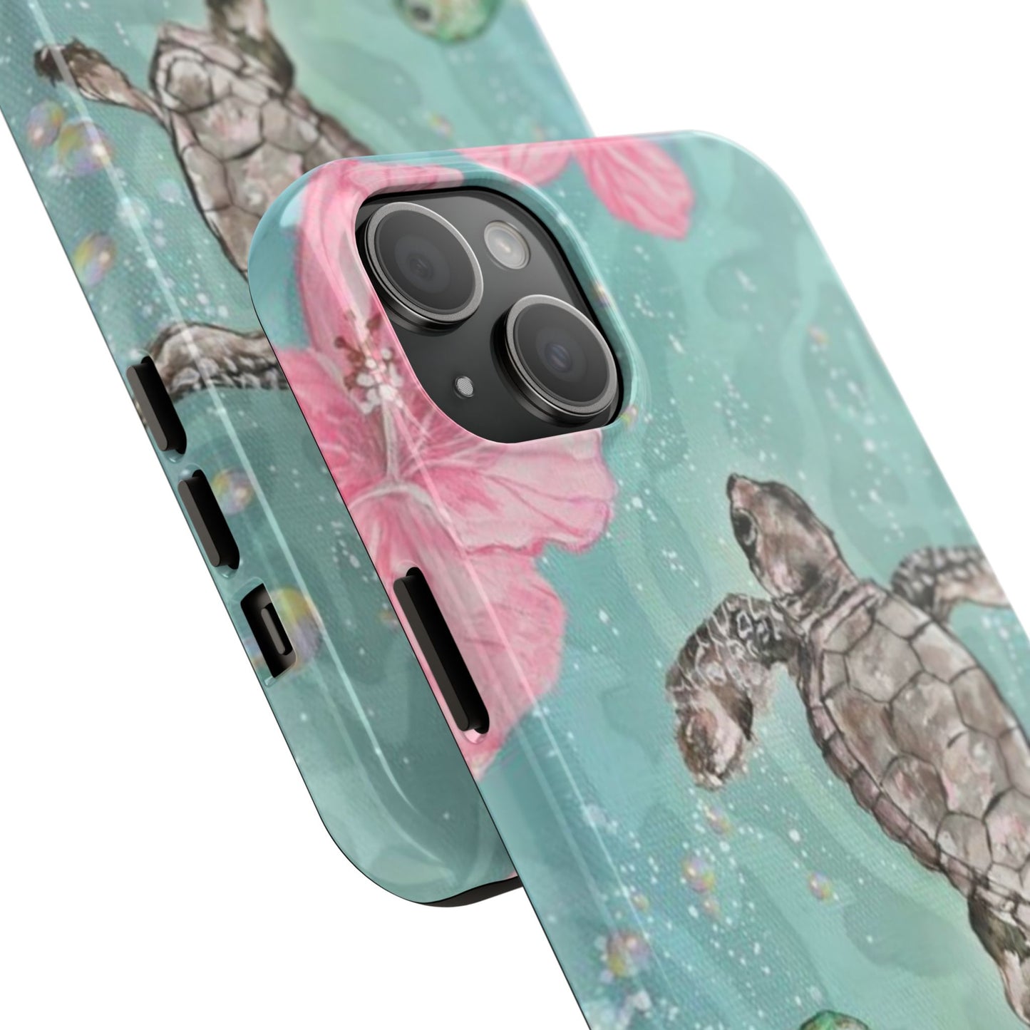 Tropical Turtle Phone Cases – Vibrant Sea Life Design, Perfect for Nature Lovers, Gift for Birthdays, Ocean Enthusiasts, Eco-Friendly