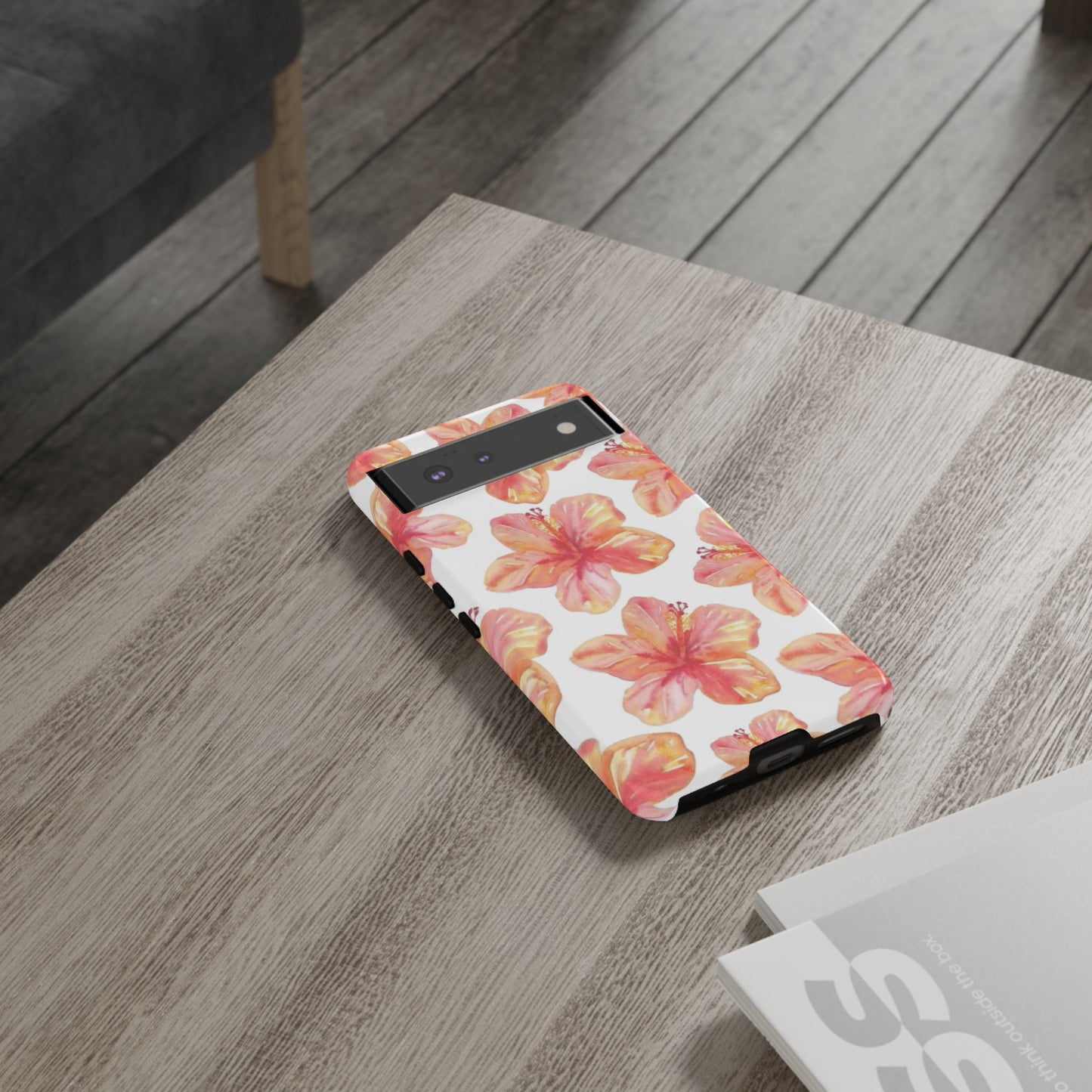Tough Cases - Floral Phone Case, Tropical Hibiscus Design, Summer Accessory, Phone Protection, Gift for Her