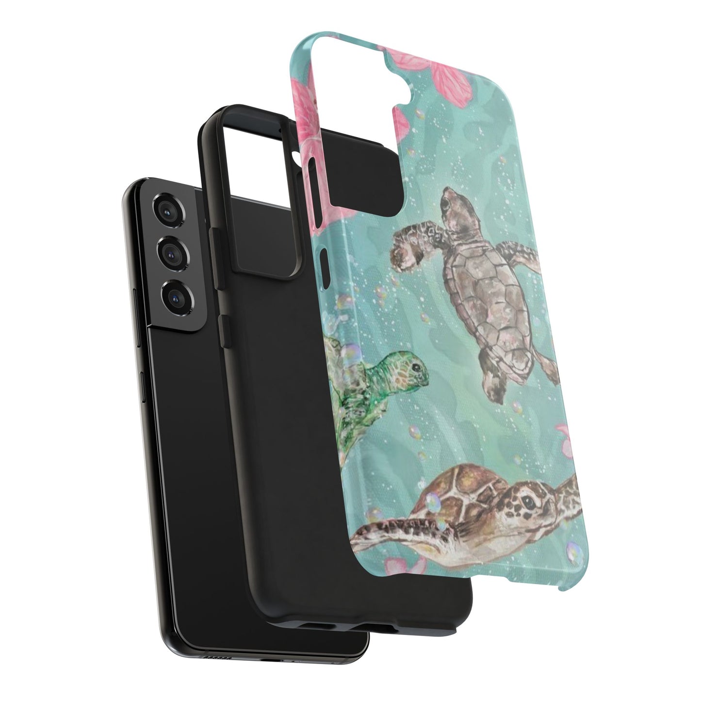 Tropical Turtle Phone Cases – Vibrant Sea Life Design, Perfect for Nature Lovers, Gift for Birthdays, Ocean Enthusiasts, Eco-Friendly