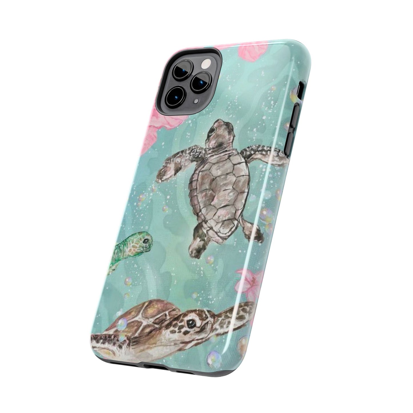 Tropical Turtle Phone Cases – Vibrant Sea Life Design, Perfect for Nature Lovers, Gift for Birthdays, Ocean Enthusiasts, Eco-Friendly