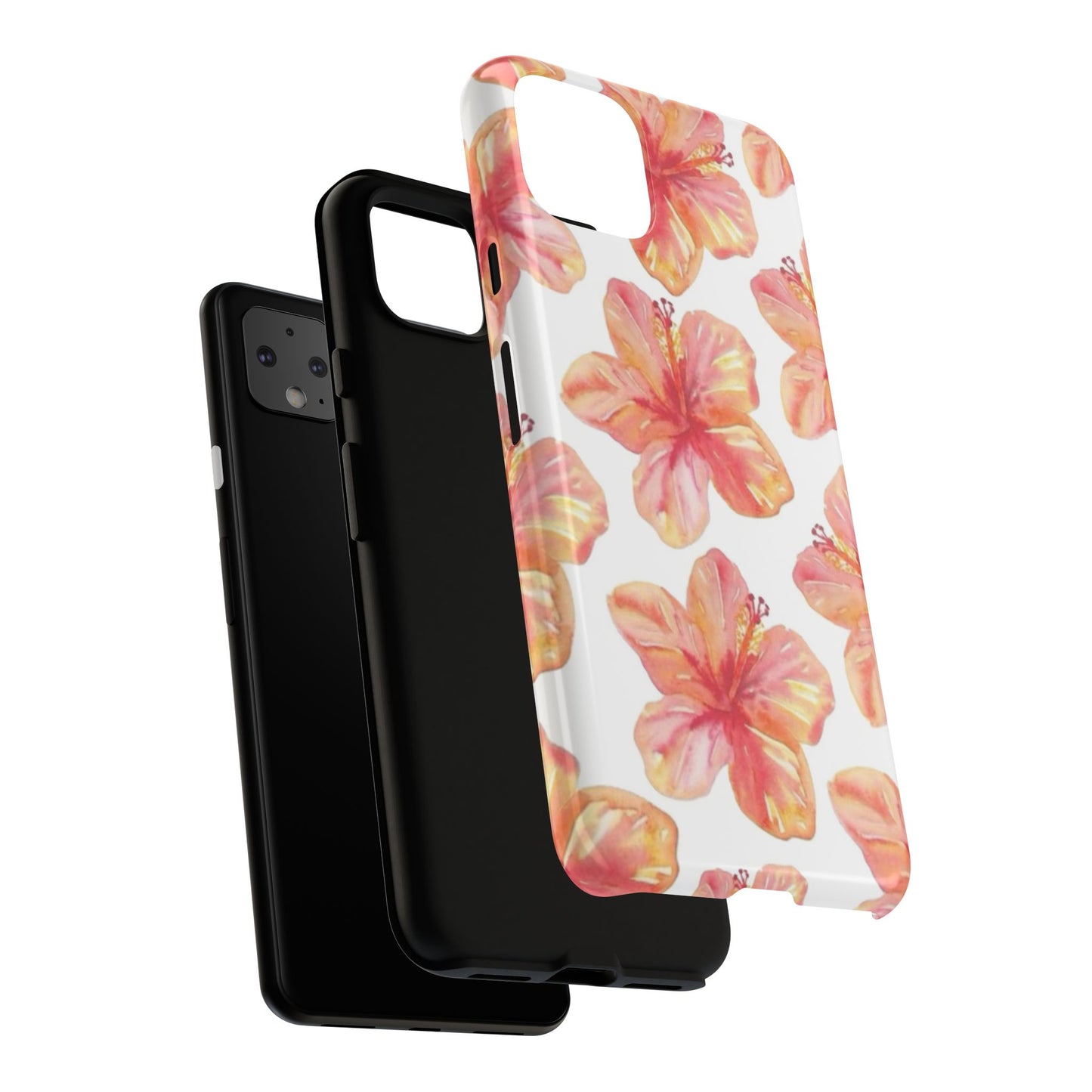 Tough Cases - Floral Phone Case, Tropical Hibiscus Design, Summer Accessory, Phone Protection, Gift for Her
