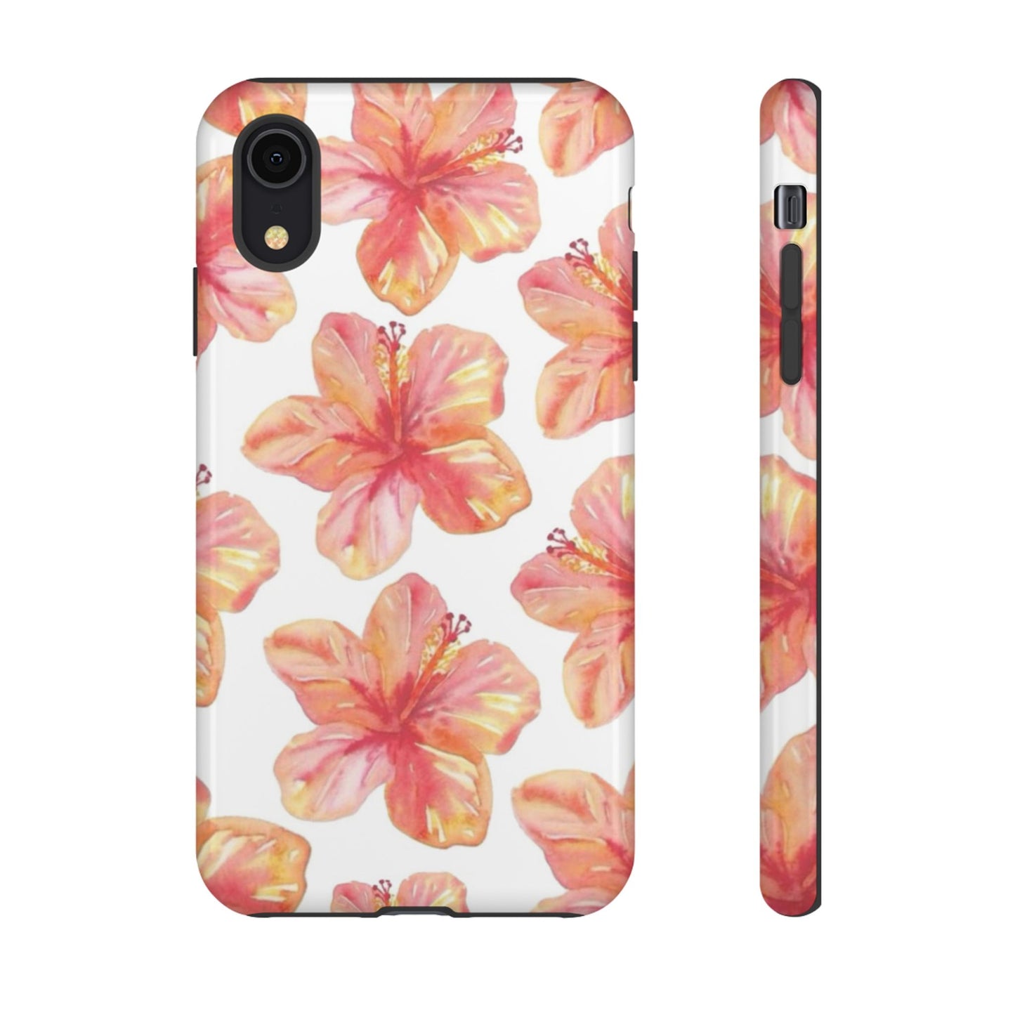 Tough Cases - Floral Phone Case, Tropical Hibiscus Design, Summer Accessory, Phone Protection, Gift for Her