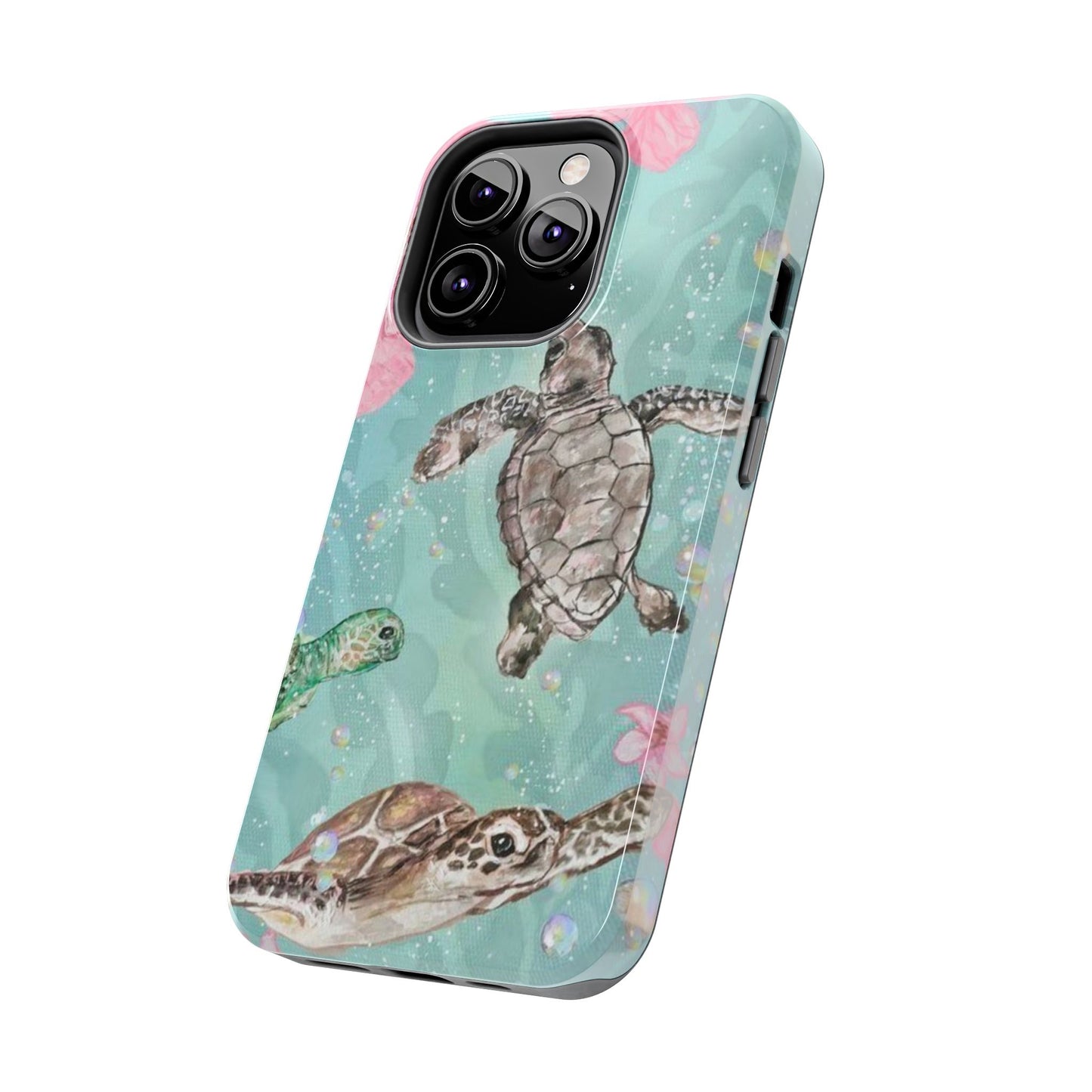 Tropical Turtle Phone Cases – Vibrant Sea Life Design, Perfect for Nature Lovers, Gift for Birthdays, Ocean Enthusiasts, Eco-Friendly