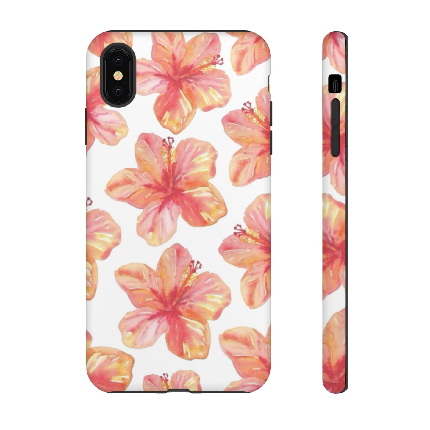 Tough Cases - Floral Phone Case, Tropical Hibiscus Design, Summer Accessory, Phone Protection, Gift for Her