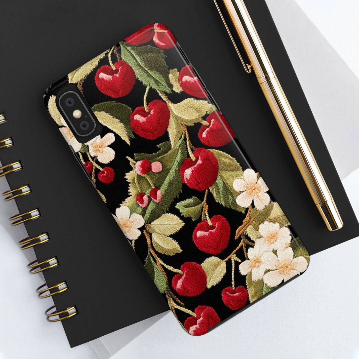 Charming Cherry Blossom Phone Case - Tough Phone Cases, Floral Accessories, Gift for Her, Durable Protection, Spring Vibes, Cute Design