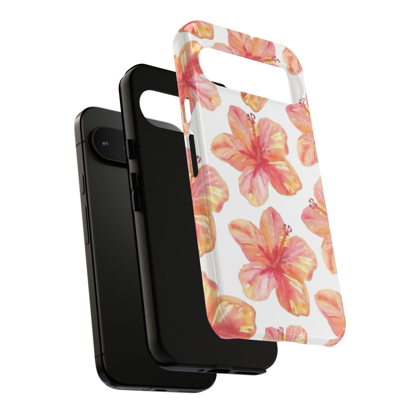 Tough Cases - Floral Phone Case, Tropical Hibiscus Design, Summer Accessory, Phone Protection, Gift for Her