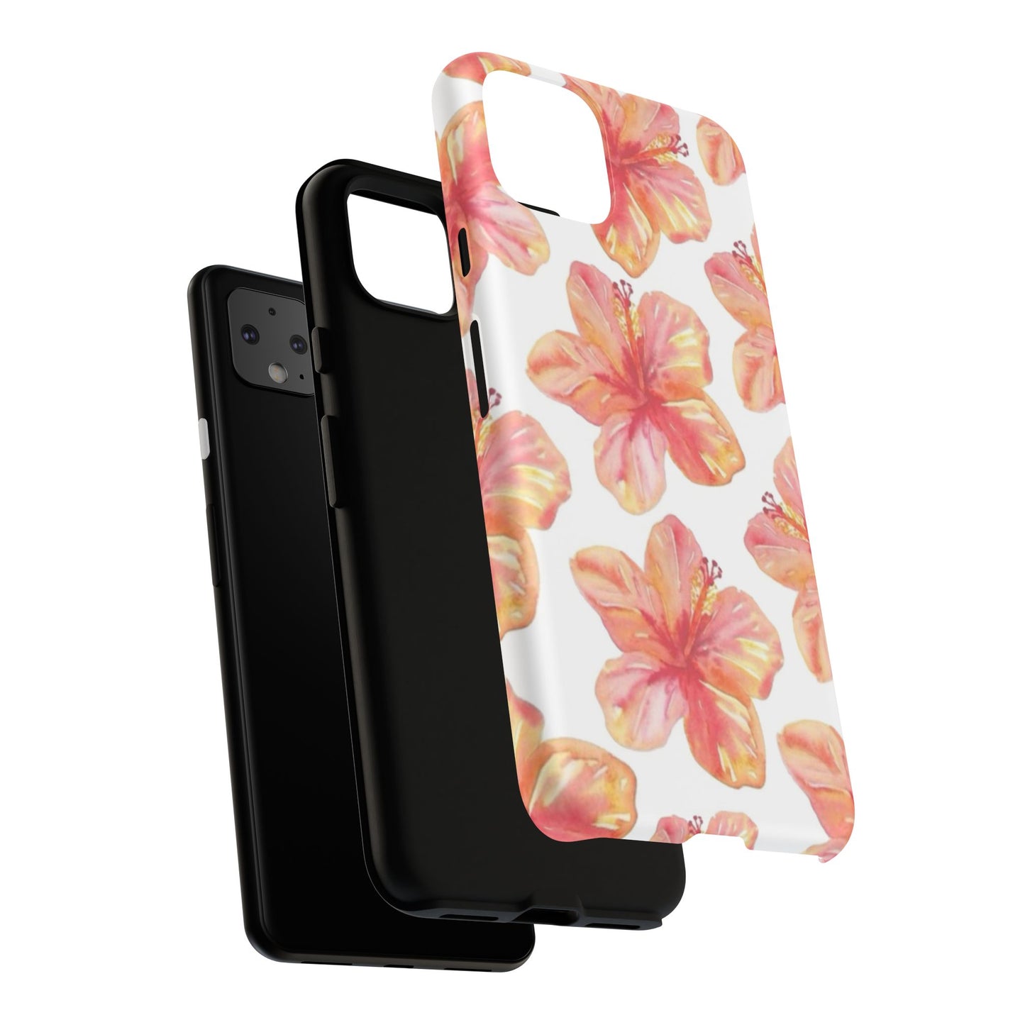 Tough Cases - Floral Phone Case, Tropical Hibiscus Design, Summer Accessory, Phone Protection, Gift for Her