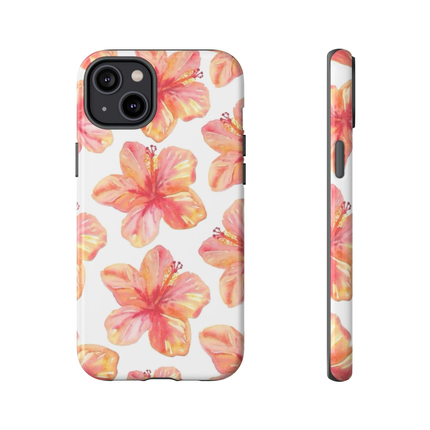 Tough Cases - Floral Phone Case, Tropical Hibiscus Design, Summer Accessory, Phone Protection, Gift for Her