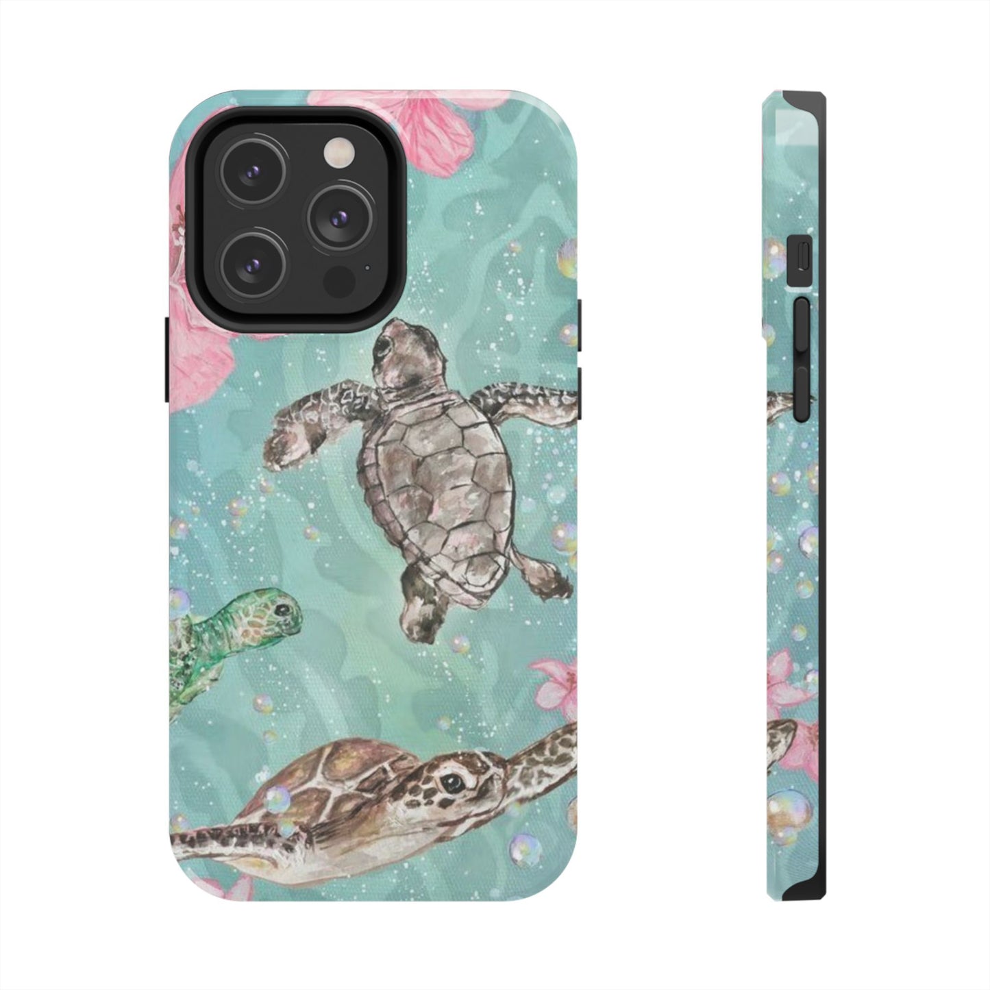 Tropical Turtle Phone Cases – Vibrant Sea Life Design, Perfect for Nature Lovers, Gift for Birthdays, Ocean Enthusiasts, Eco-Friendly