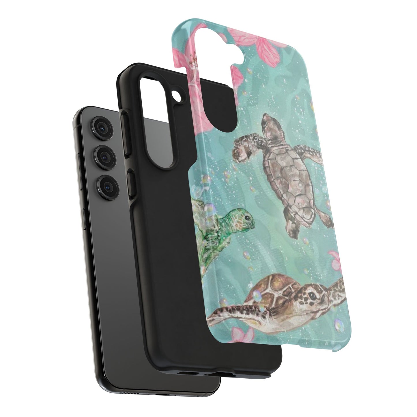 Tropical Turtle Phone Cases – Vibrant Sea Life Design, Perfect for Nature Lovers, Gift for Birthdays, Ocean Enthusiasts, Eco-Friendly