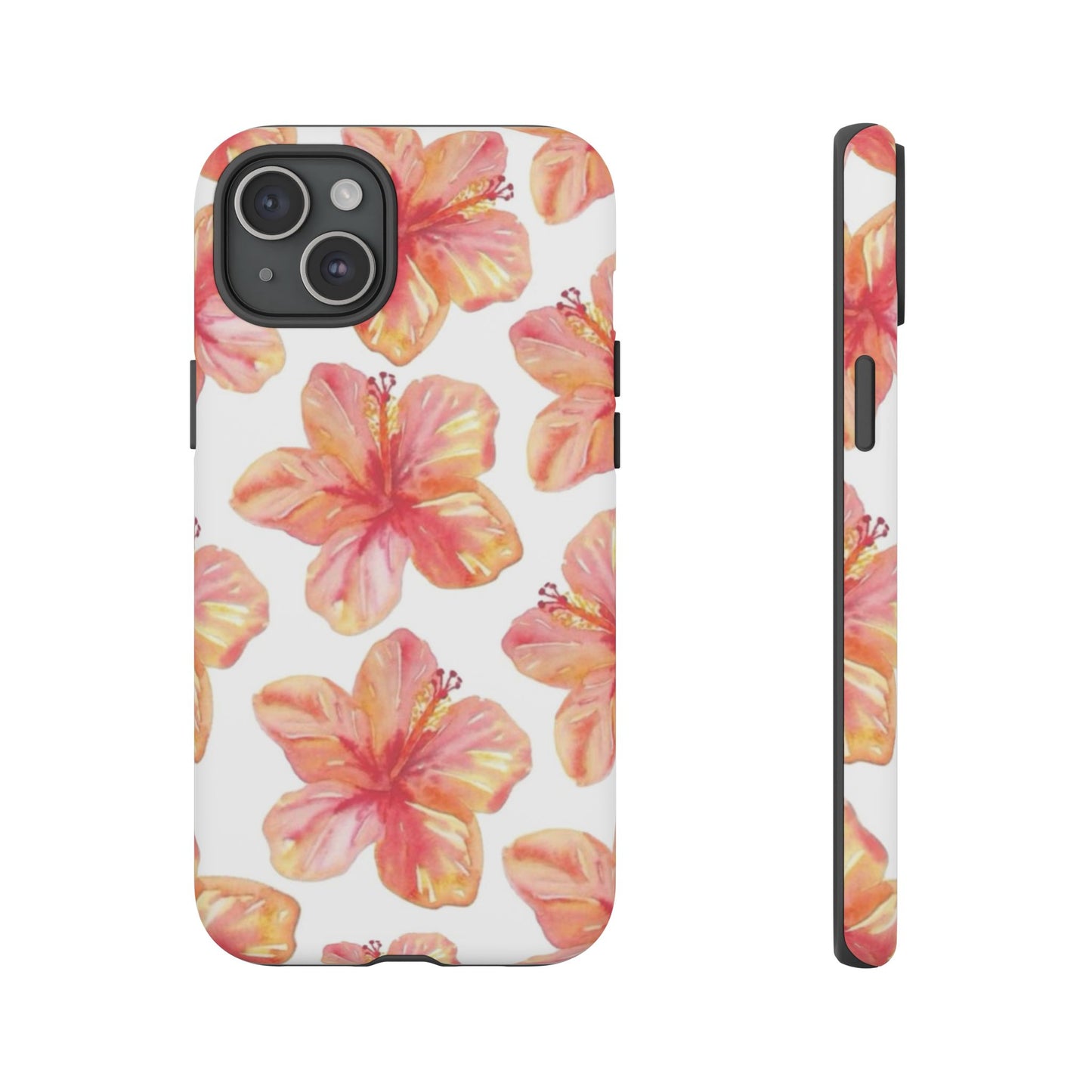 Tough Cases - Floral Phone Case, Tropical Hibiscus Design, Summer Accessory, Phone Protection, Gift for Her
