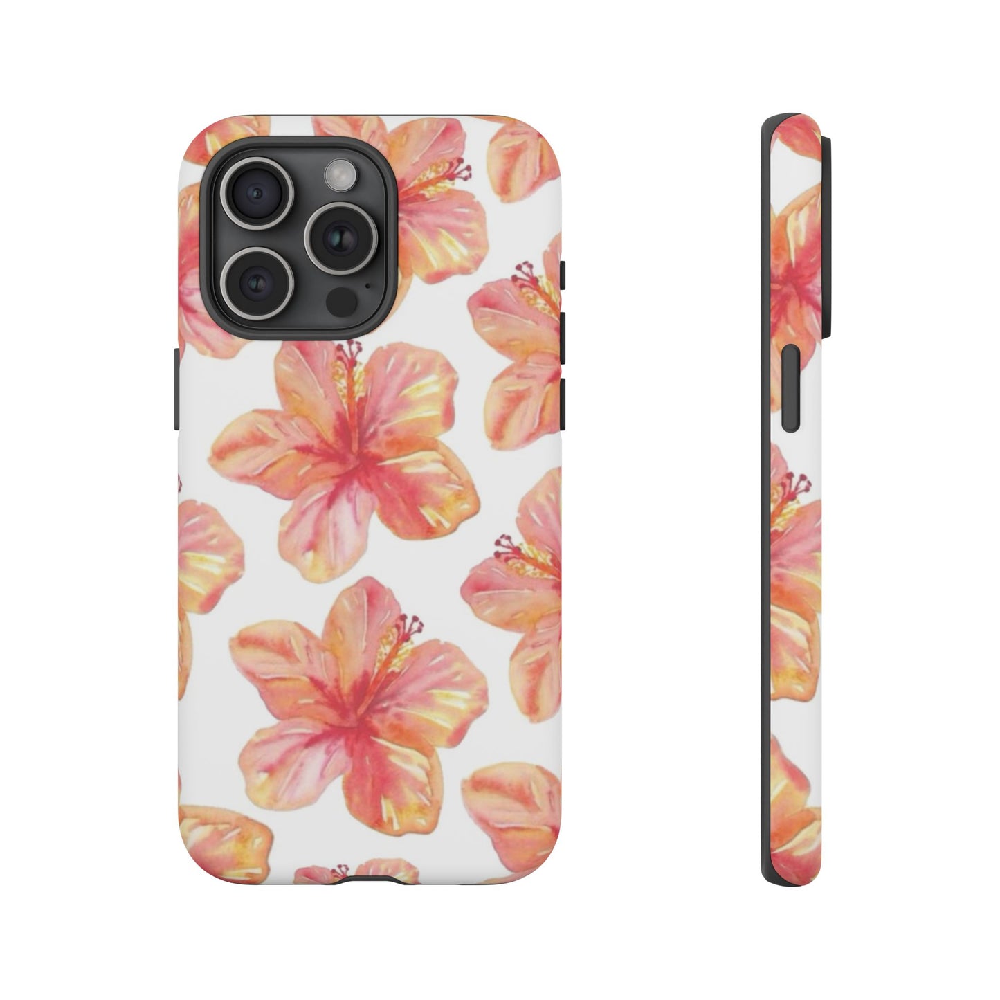 Tough Cases - Floral Phone Case, Tropical Hibiscus Design, Summer Accessory, Phone Protection, Gift for Her
