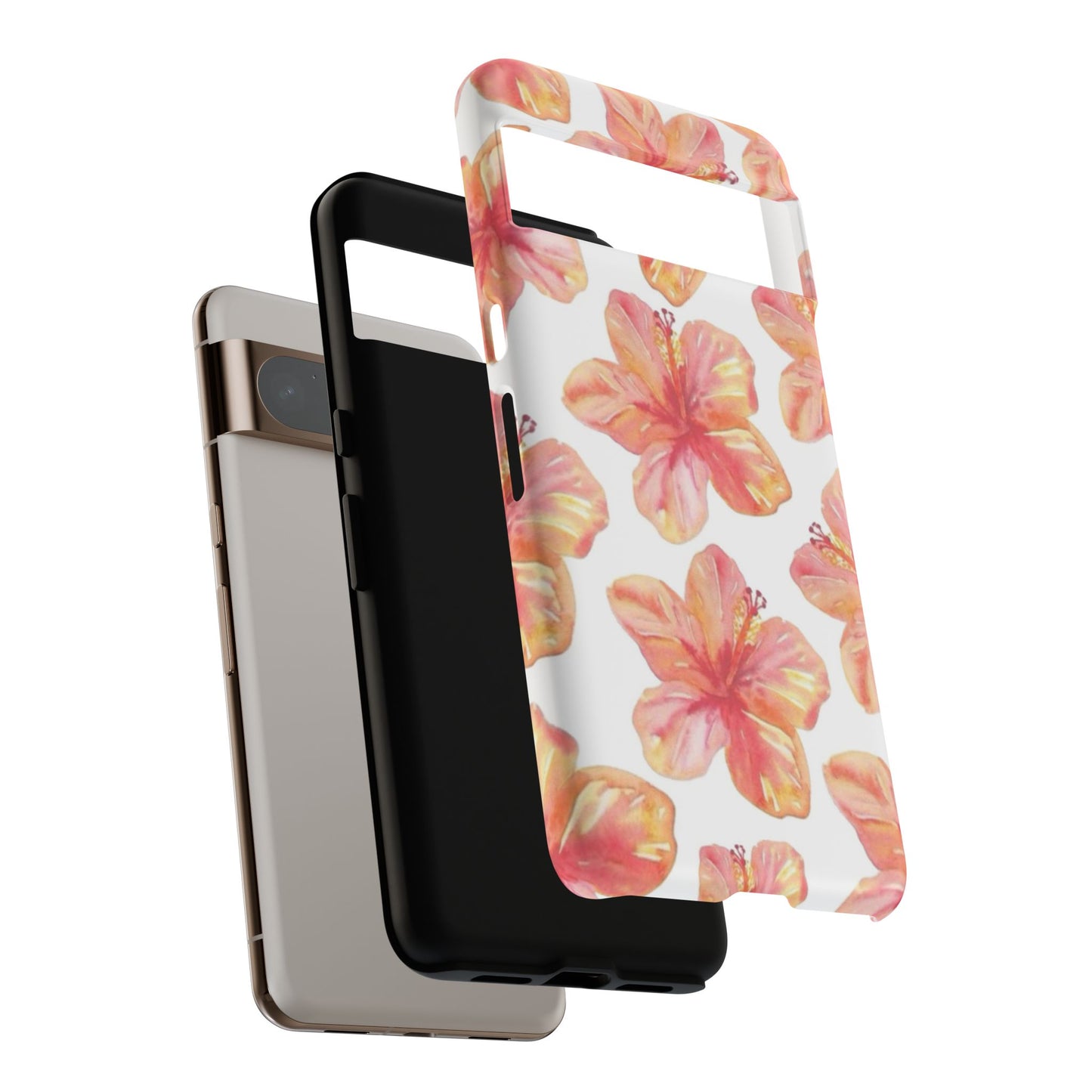 Tough Cases - Floral Phone Case, Tropical Hibiscus Design, Summer Accessory, Phone Protection, Gift for Her