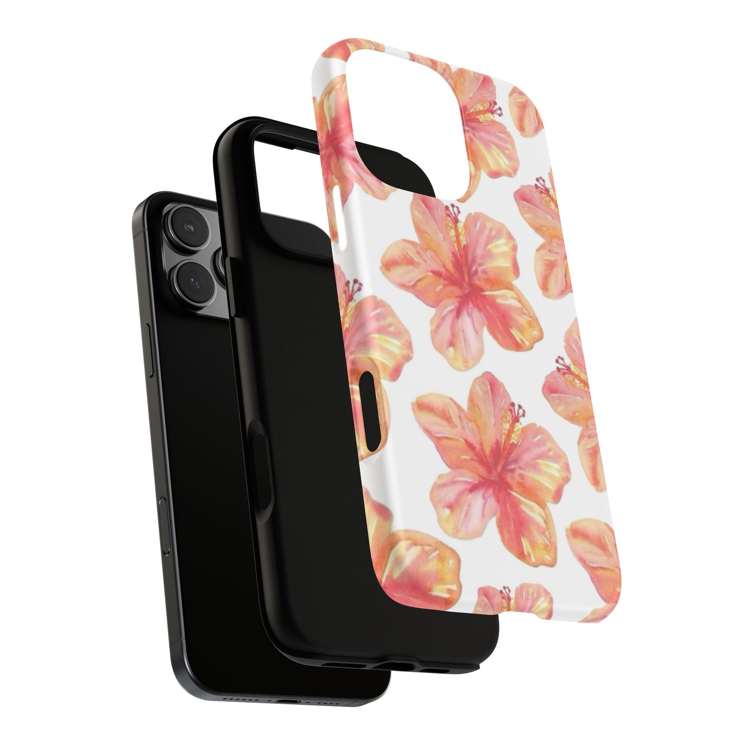 Tough Cases - Floral Phone Case, Tropical Hibiscus Design, Summer Accessory, Phone Protection, Gift for Her