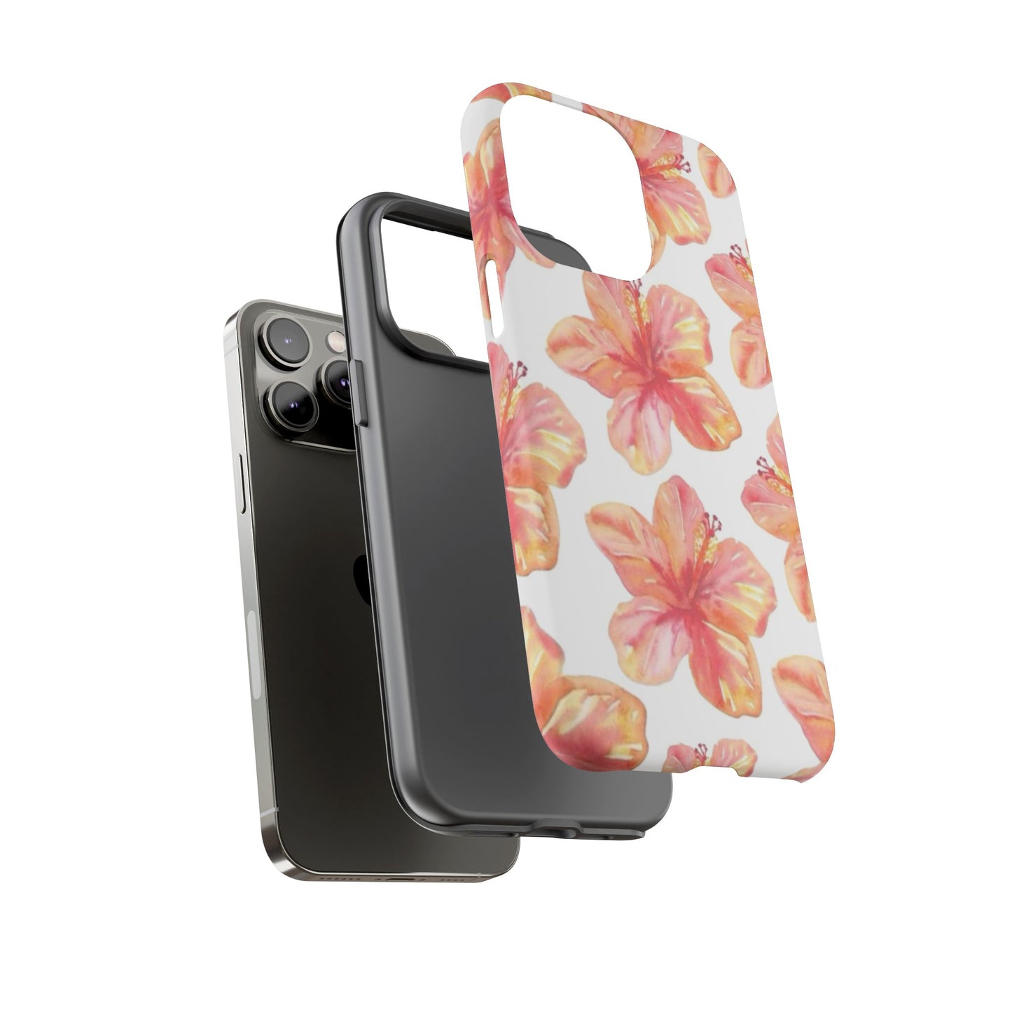 Tough Cases - Floral Phone Case, Tropical Hibiscus Design, Summer Accessory, Phone Protection, Gift for Her