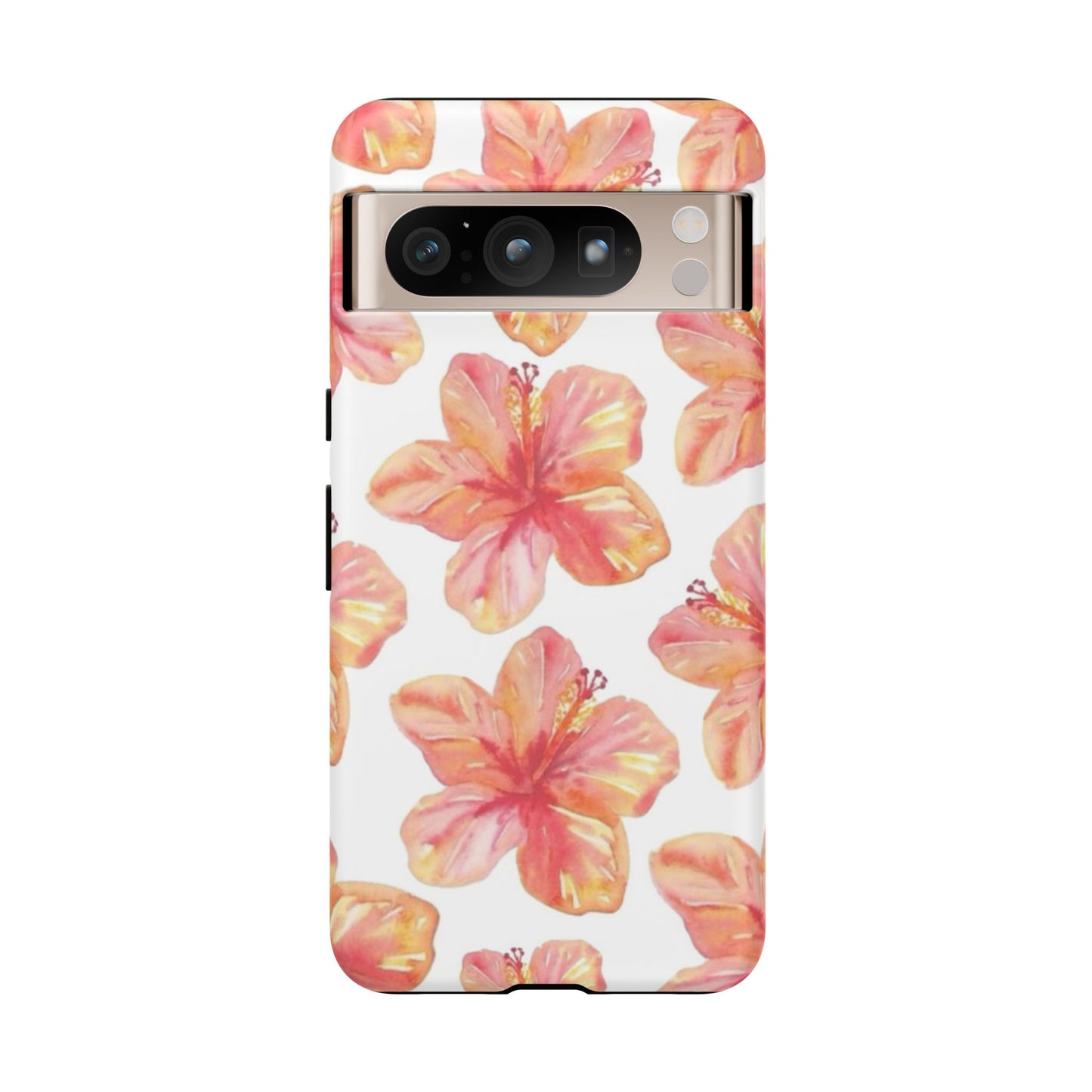 Tough Cases - Floral Phone Case, Tropical Hibiscus Design, Summer Accessory, Phone Protection, Gift for Her