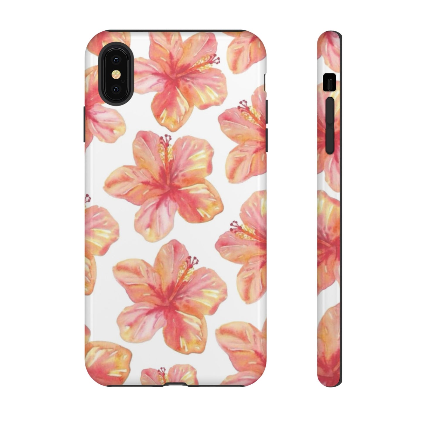 Tough Cases - Floral Phone Case, Tropical Hibiscus Design, Summer Accessory, Phone Protection, Gift for Her