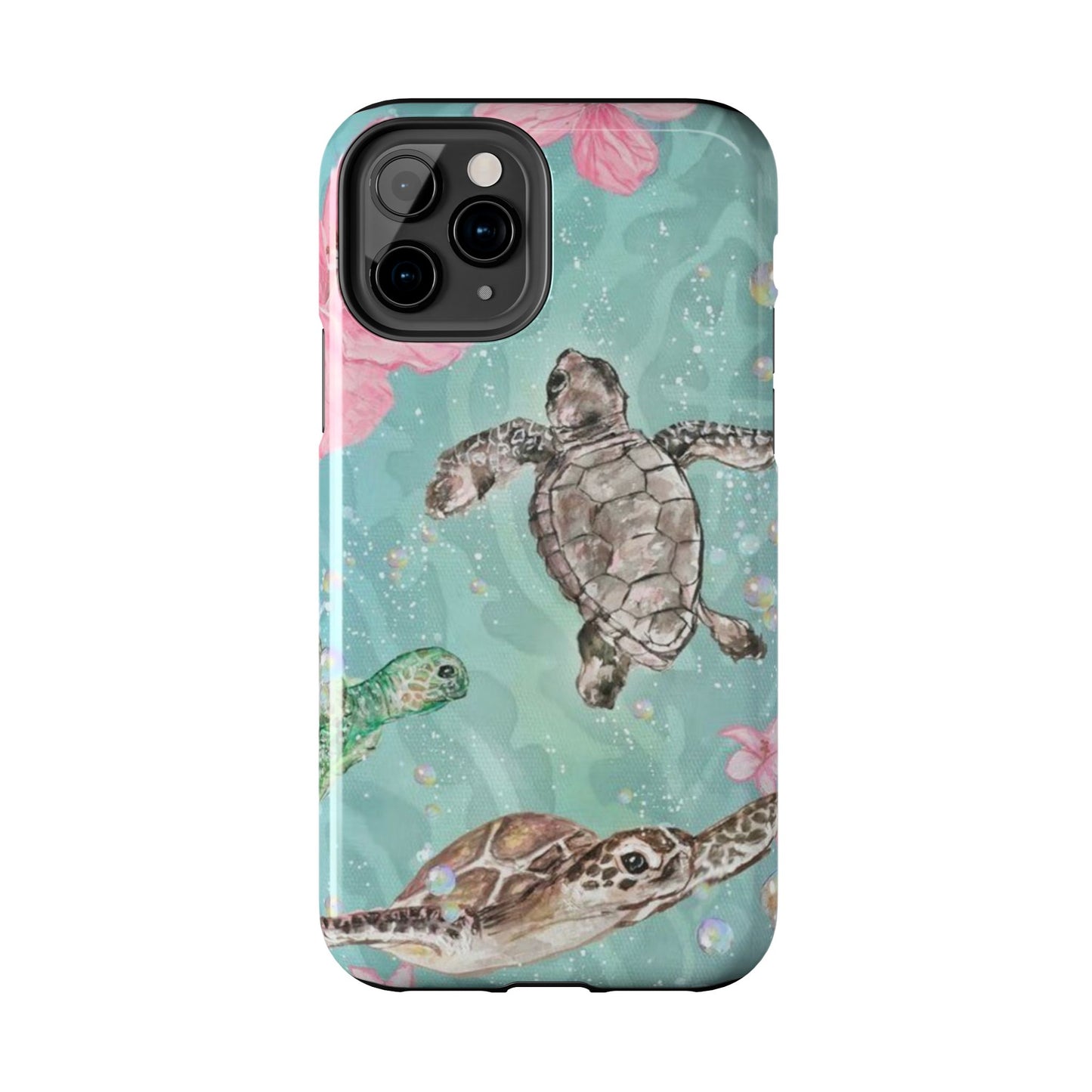 Tropical Turtle Phone Cases – Vibrant Sea Life Design, Perfect for Nature Lovers, Gift for Birthdays, Ocean Enthusiasts, Eco-Friendly