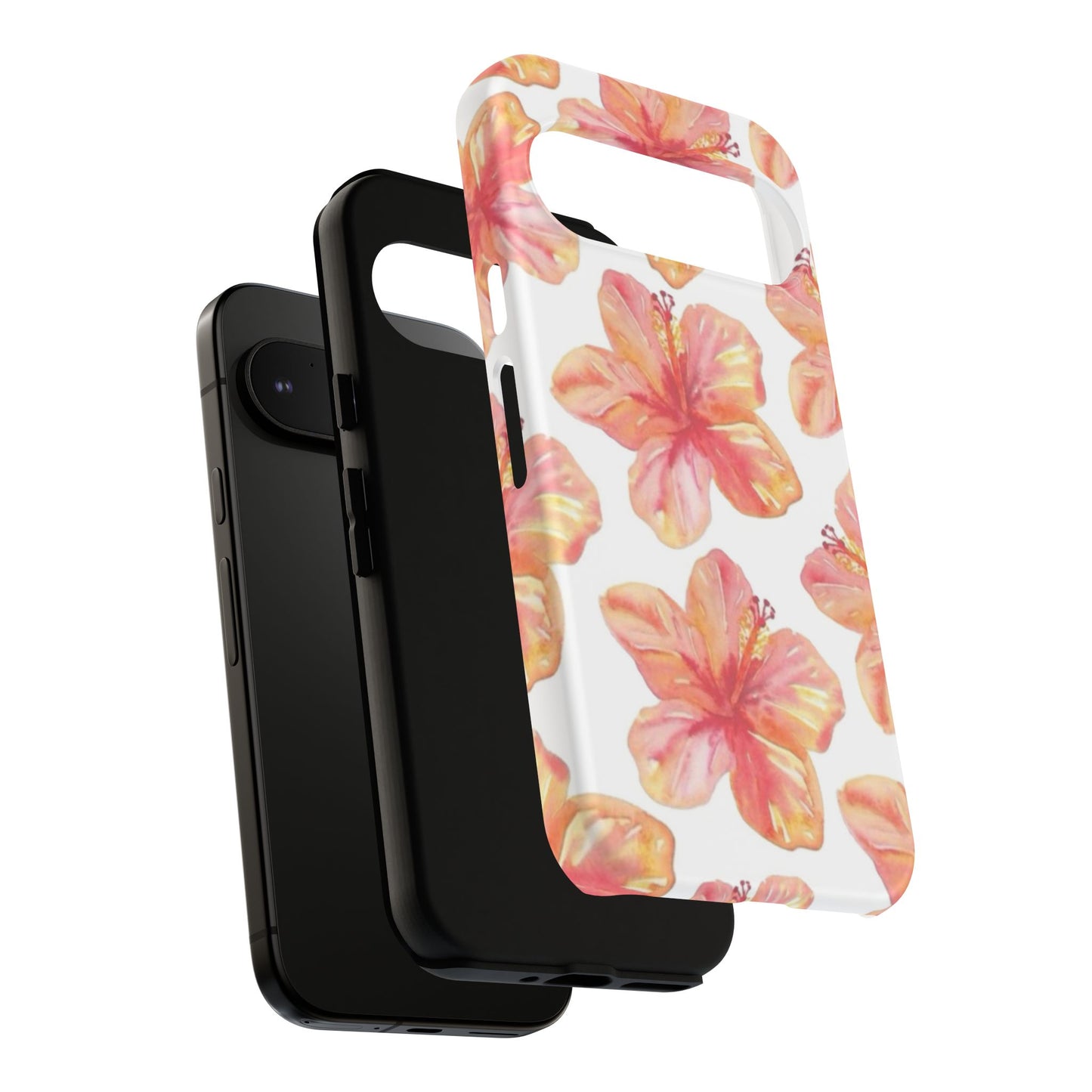 Tough Cases - Floral Phone Case, Tropical Hibiscus Design, Summer Accessory, Phone Protection, Gift for Her