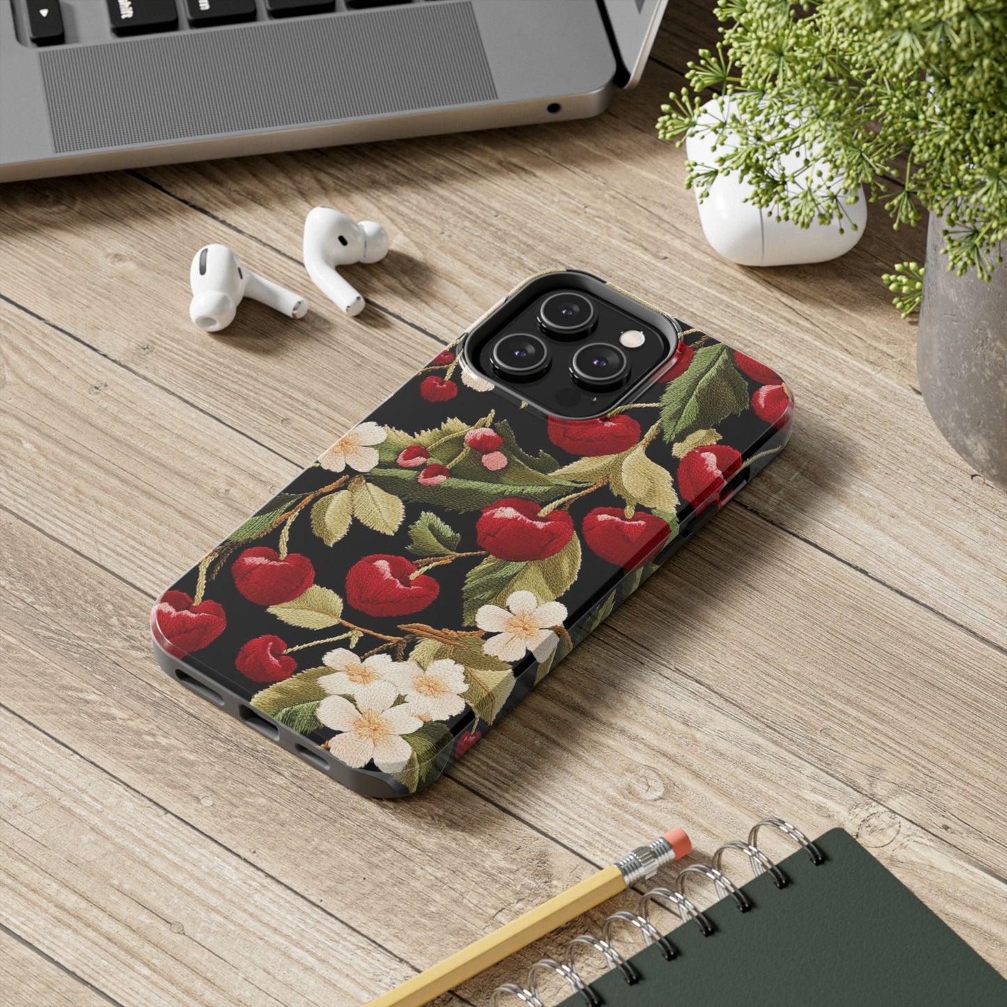 Charming Cherry Blossom Phone Case - Tough Phone Cases, Floral Accessories, Gift for Her, Durable Protection, Spring Vibes, Cute Design