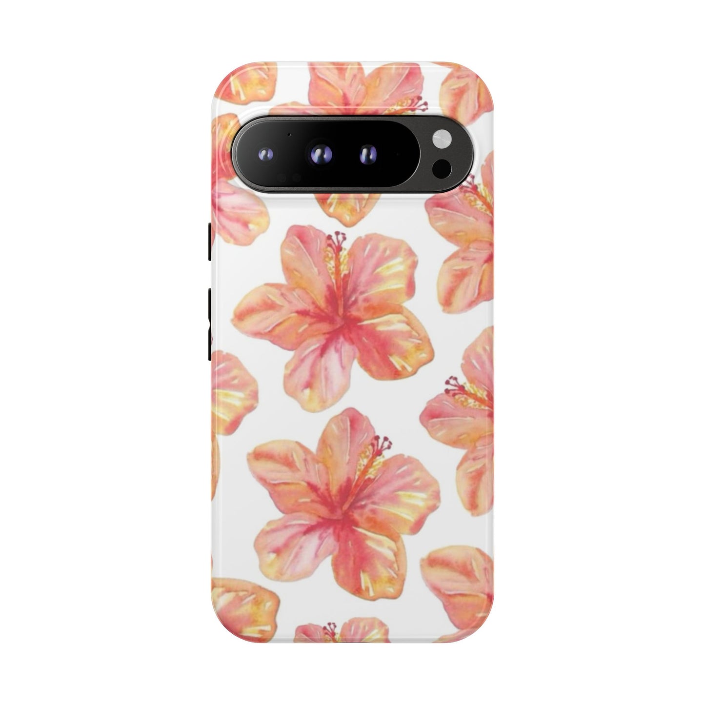 Tough Cases - Floral Phone Case, Tropical Hibiscus Design, Summer Accessory, Phone Protection, Gift for Her