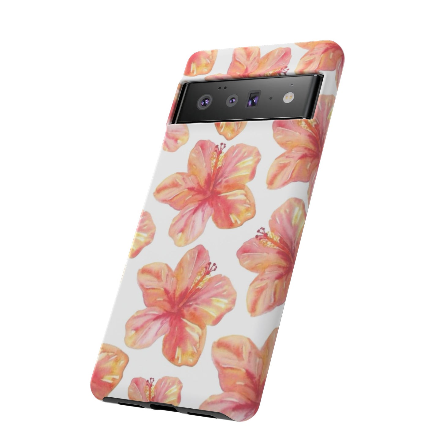 Tough Cases - Floral Phone Case, Tropical Hibiscus Design, Summer Accessory, Phone Protection, Gift for Her