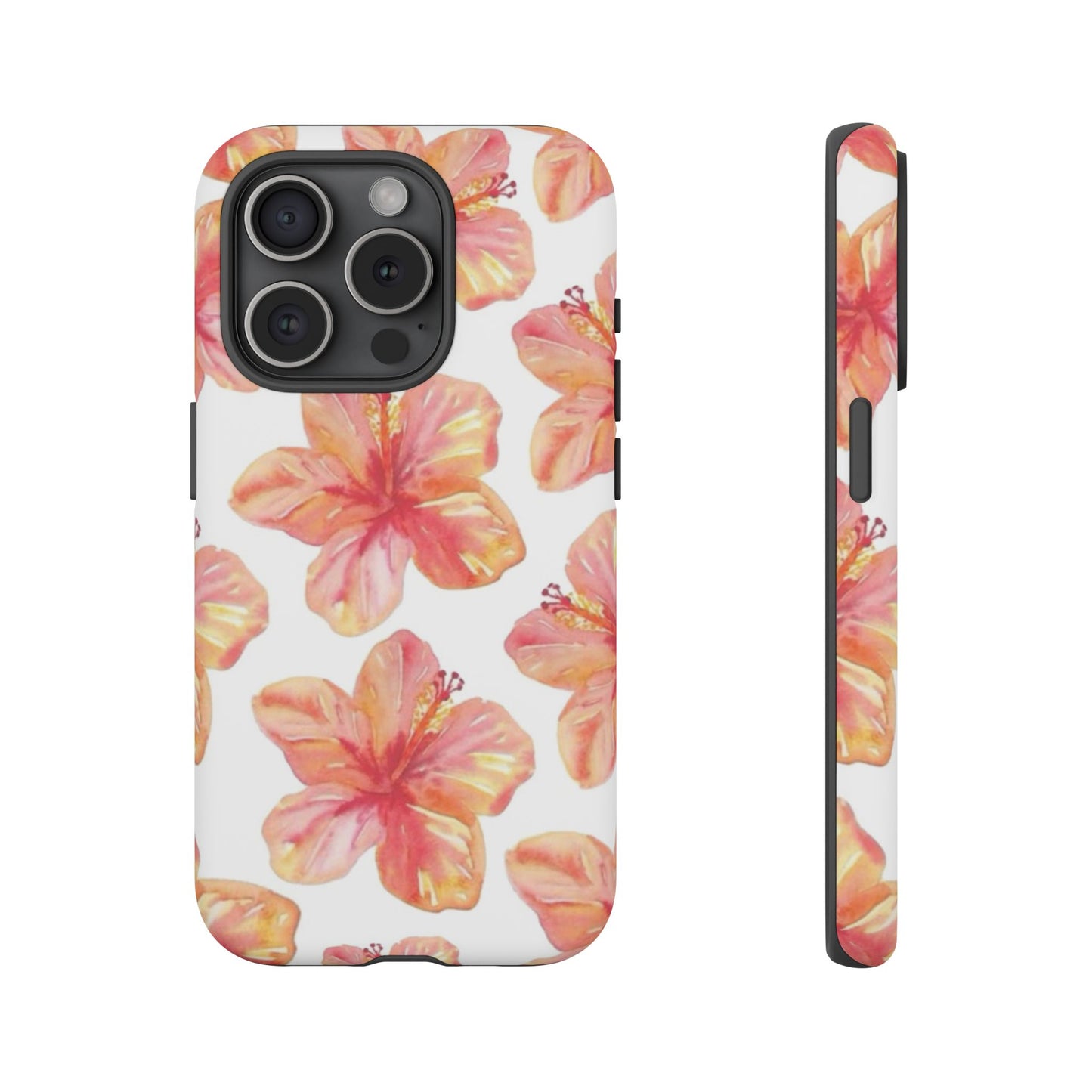 Tough Cases - Floral Phone Case, Tropical Hibiscus Design, Summer Accessory, Phone Protection, Gift for Her