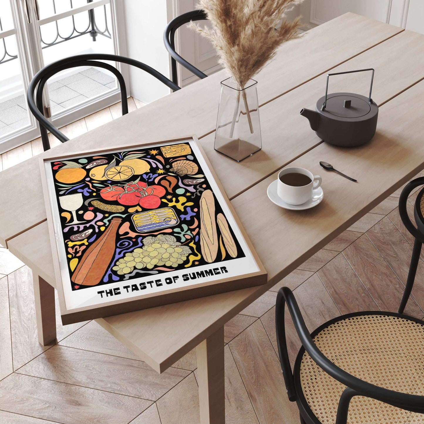 The Taste of Summer - Mediterranean Summer Feast Art Print