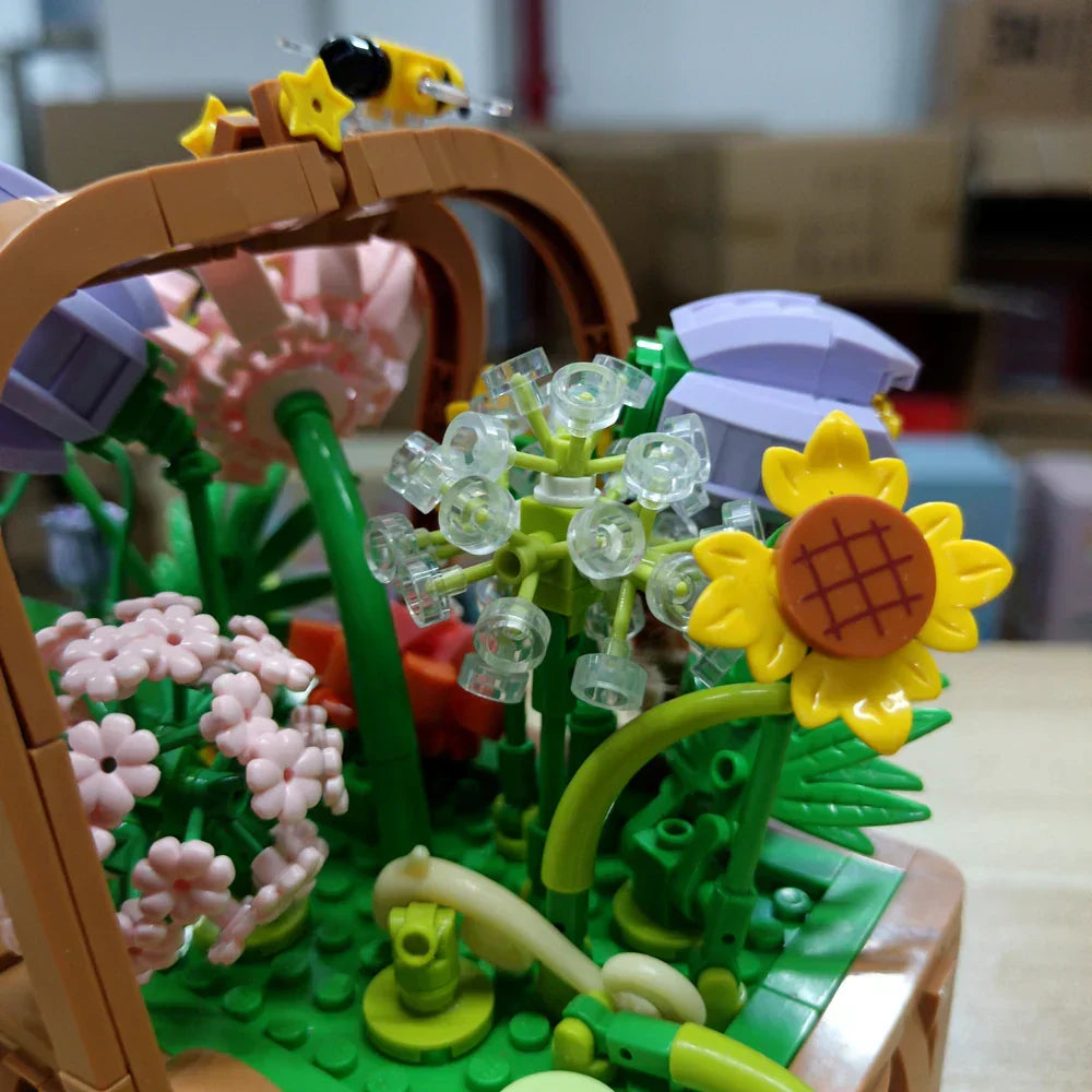 Summer Sunshine Flower Basket
