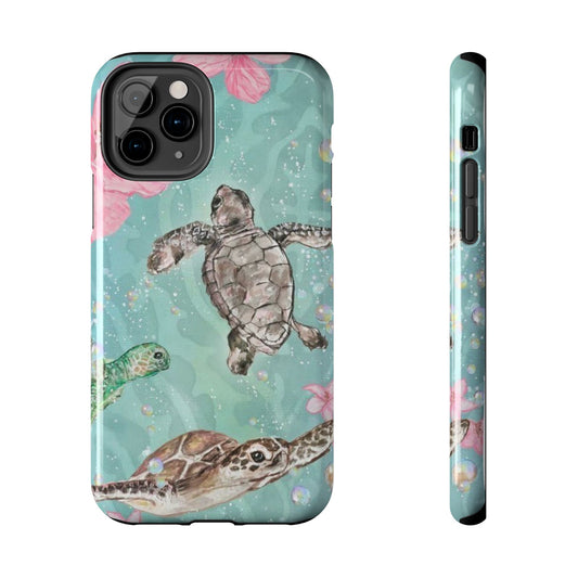 Tropical Turtle Phone Cases – Vibrant Sea Life Design, Perfect for Nature Lovers, Gift for Birthdays, Ocean Enthusiasts, Eco-Friendly